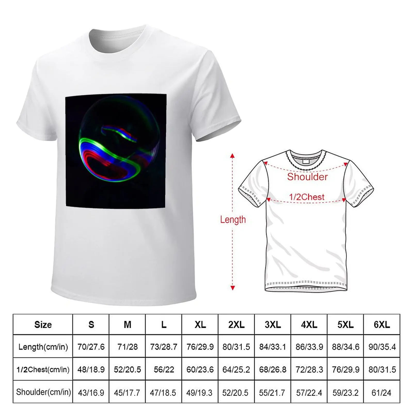 The Light Painter 8 T-shirt shirts graphic tees for a boy Aesthetic clothing men workout shirt