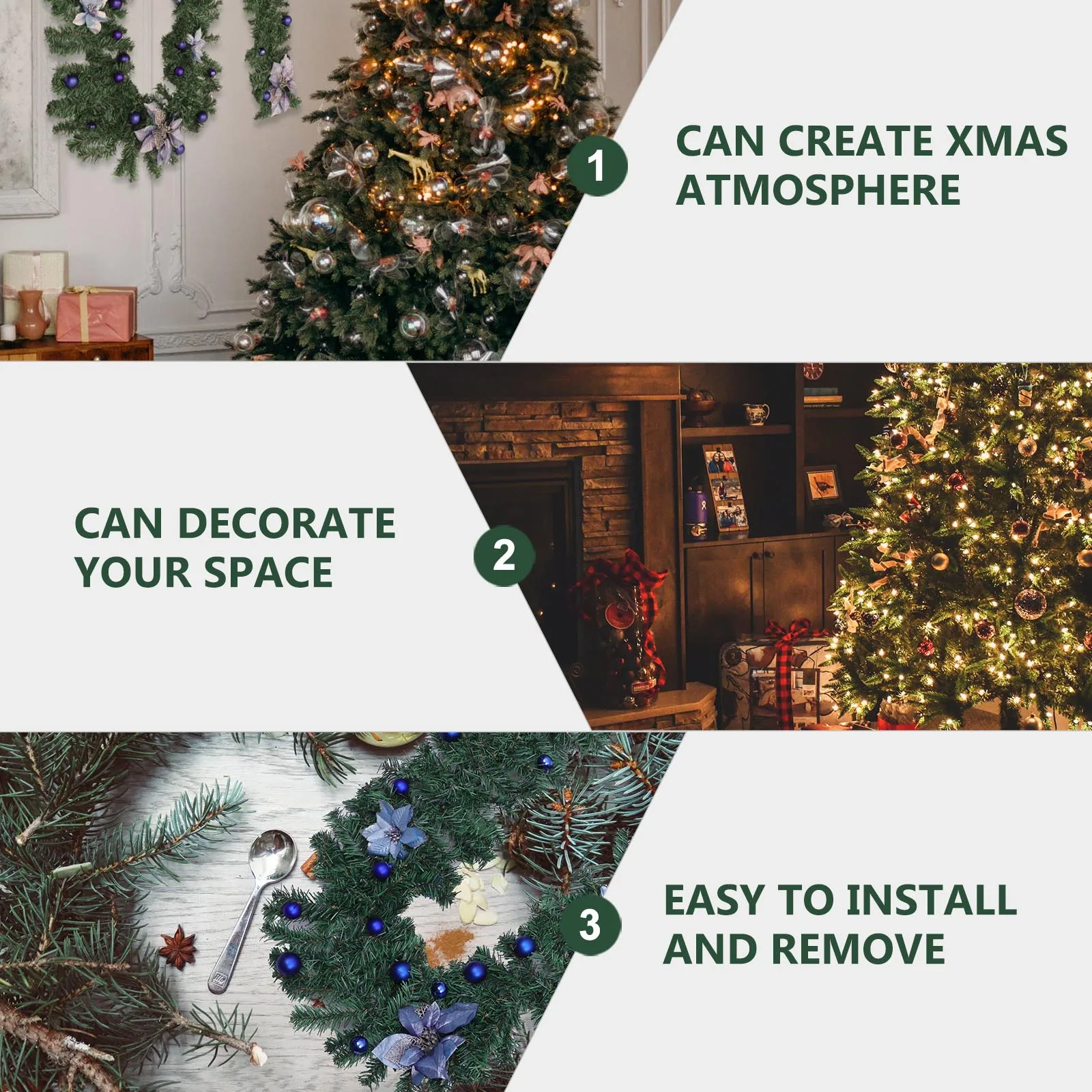 

1pc Xmas Simulated Decor Outdoor Courtyard Creative Hanging Flower Rattan Light Energy Saving Luminous Xmas Party Supply