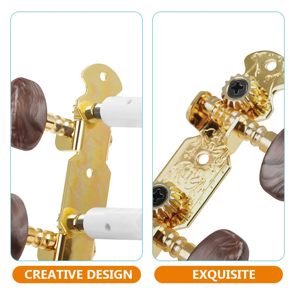 

2pcs Guitar String Tuning Pegs Metal Classical Bass Tuning Keys Replacement Accessory Acoustic Electric Guitar Machine Heads
