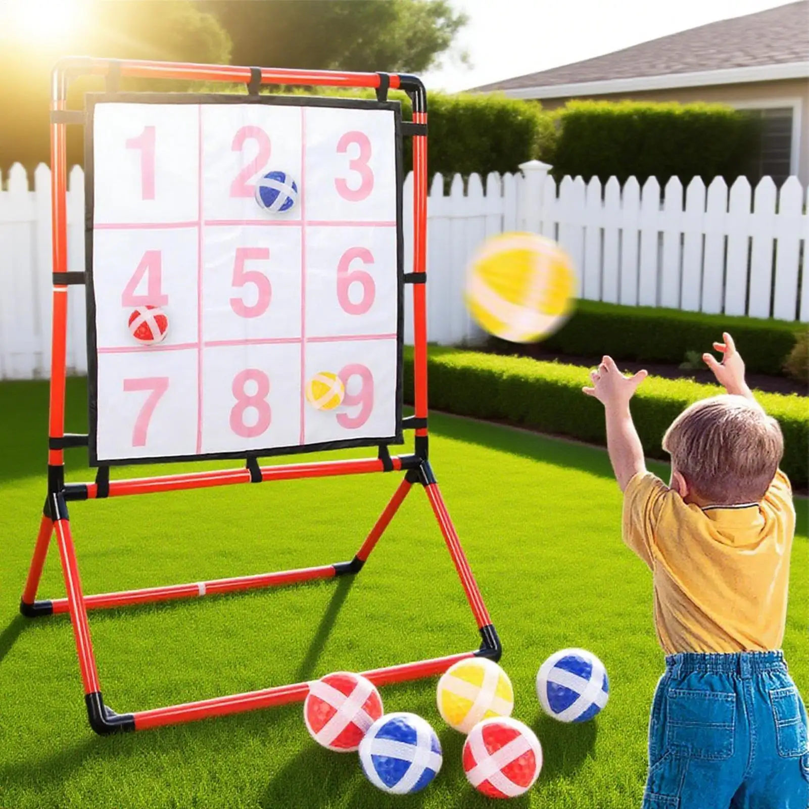 Gioco di lancio per piscina Palla all'aperto Lancio al bersaglio Gioco Strategia Giocattoli educativi per la casa Parco giochi per bambini Cortile Famiglia Prato
