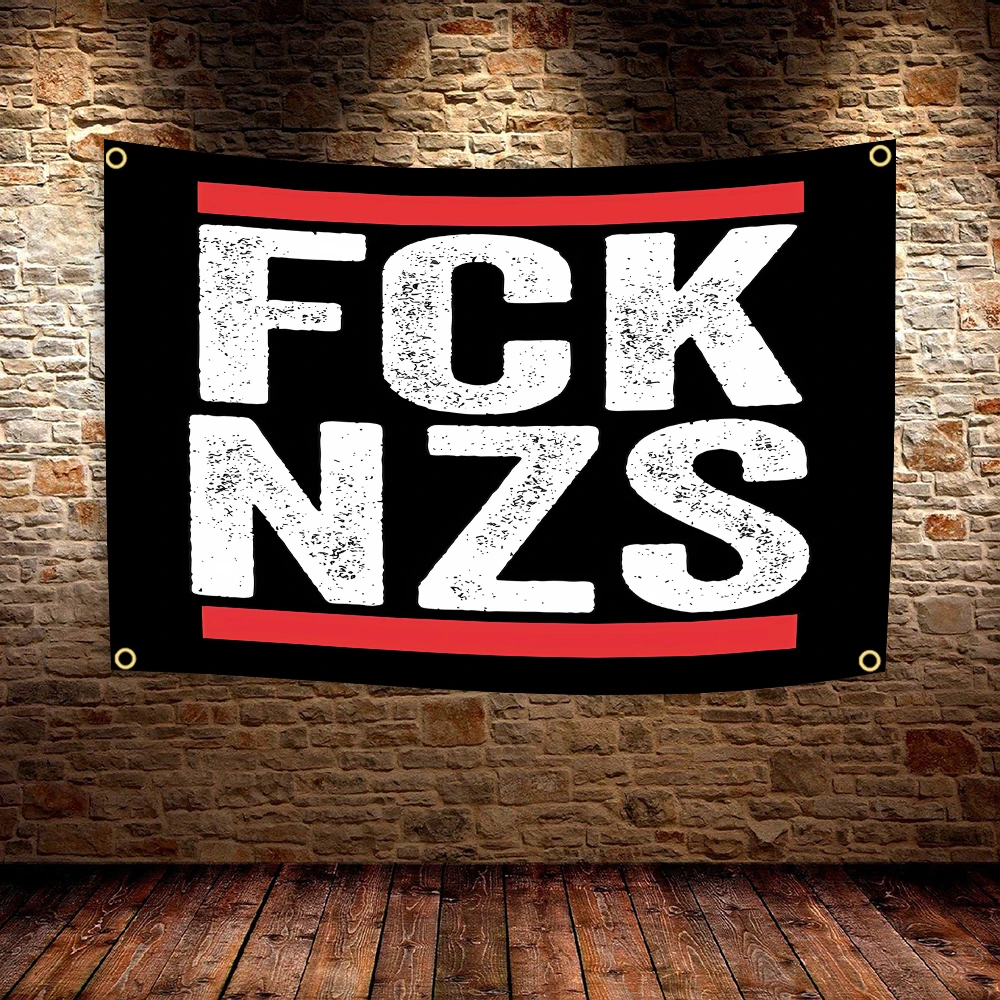 FCK NZS Flag in Polyester 60x90cm 90x150cm Banner for Decorations Parades Suitable for Indoor And Outdoor Use