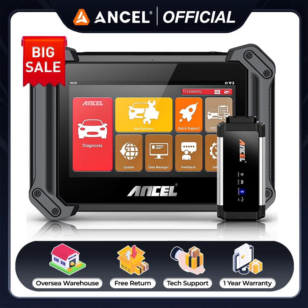 

ANCEL V6 PRO OBD2 Scanner Car Bidirectional Tool 25+ Reset Service ECU Coding All System Diagnosis Automotive Diagnostic Tools