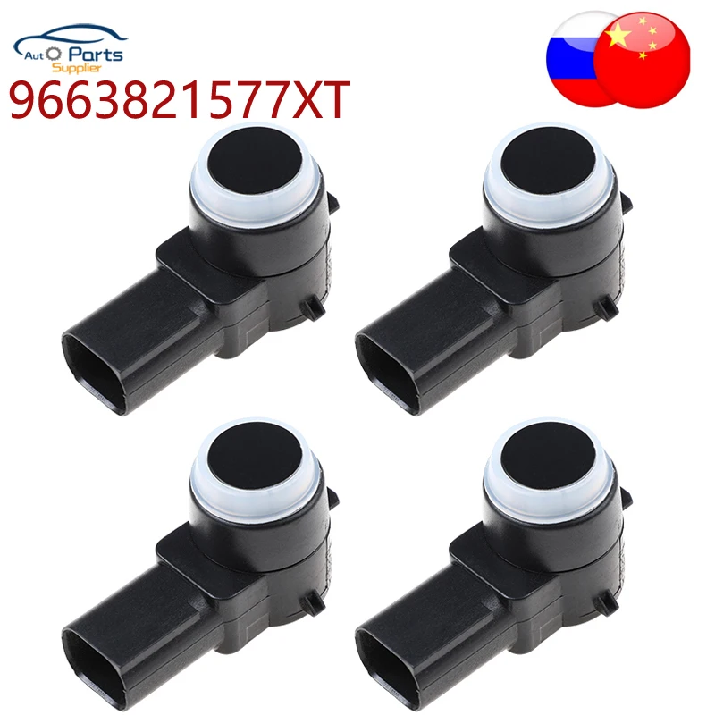 4Pcs 9663821577XT Car PDC Parking Sensor For Peugeot 307 308 407 Partner Citroen C4 C5 C6 PSA 9663821577 6590 EF