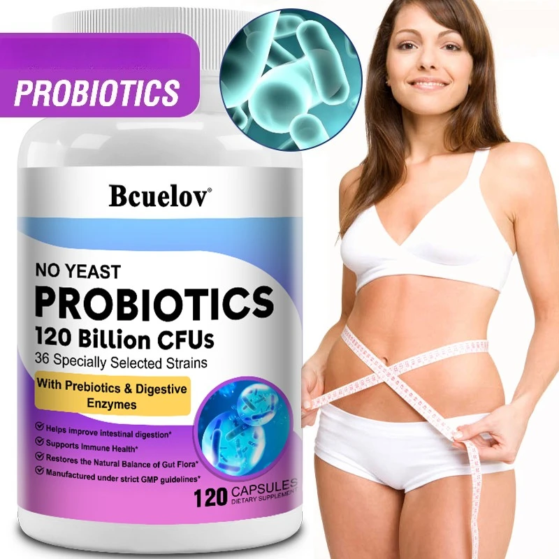 

120 миллионов пробиотиков CFU — поддерживает иммунитет, здоровье желоба, регулирует Gut Microbiota, способствует пищеварению и регулирует настроение.