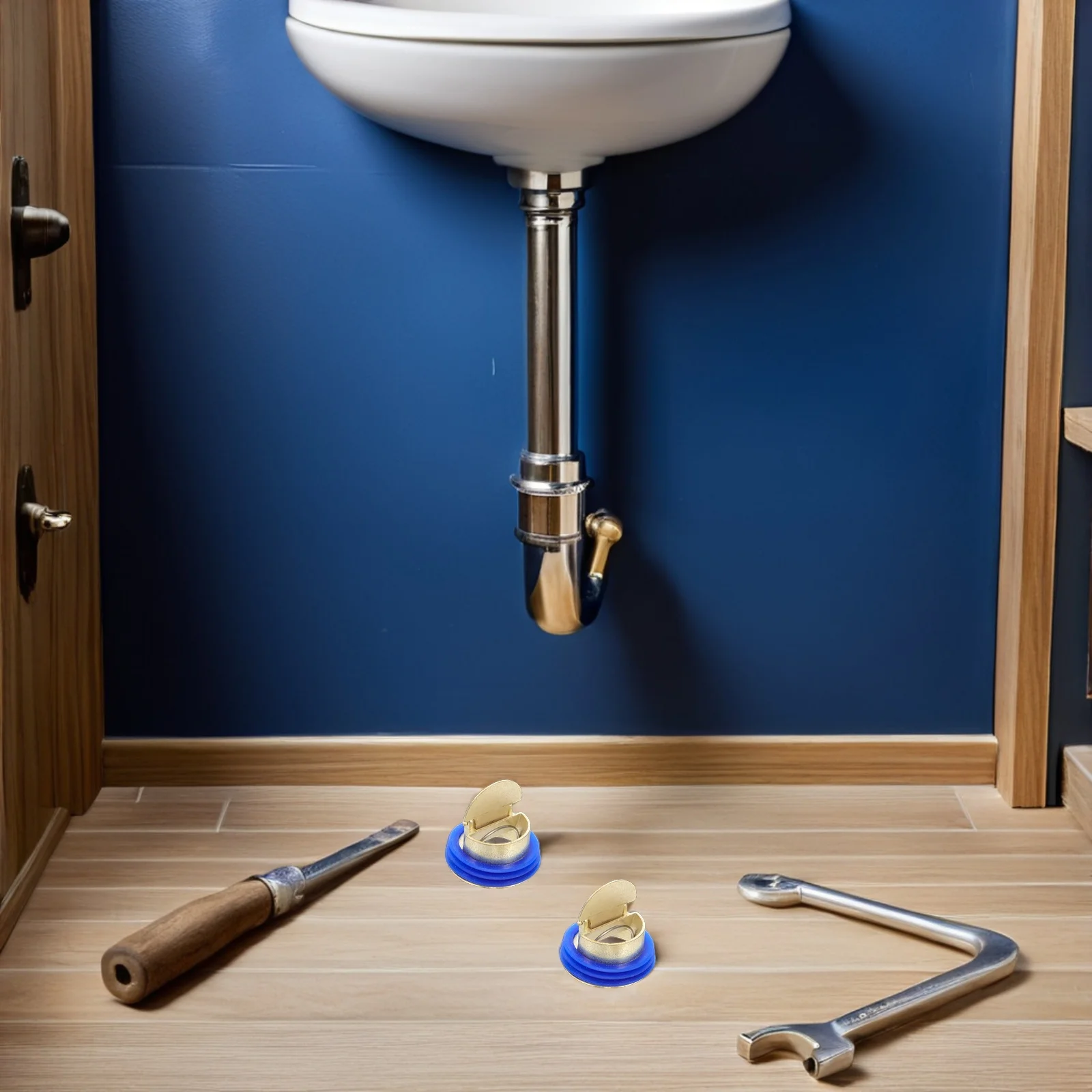 

2pcs Universal Shower Drain Plug Non Return Valve Water-Trapping Backflow Preventer For Bathroom Floor Drain Sump Seal