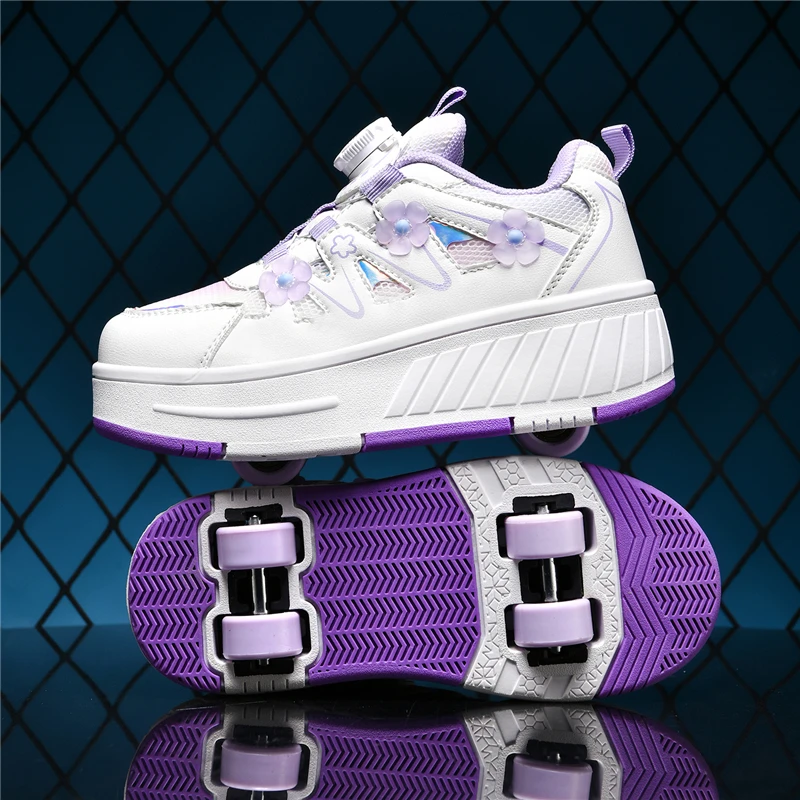 Nuove Scarpe da Pattinaggio a Rotelle per Bambini 2026, Comode Scarpe da Pattinaggio per Ragazze, per Fitness all'Aperto, Taglie 29-40