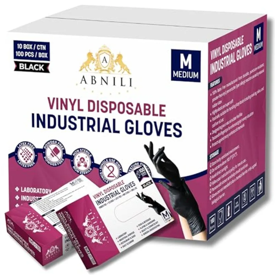 Blk Disposable Glov…