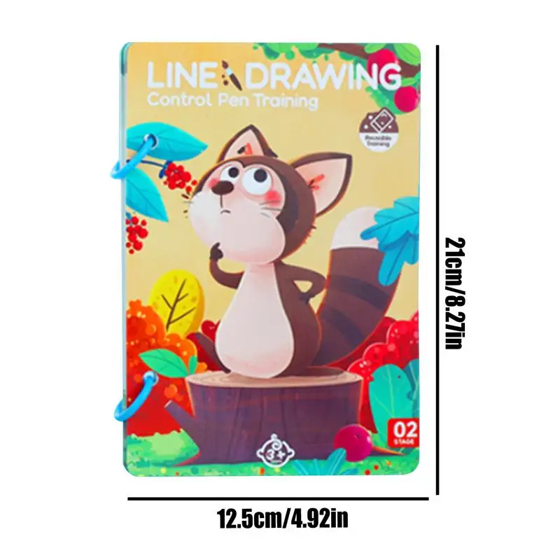 Picture 7: Scribble Training Cards Handwriting Skill Training Cards Reusable Writing Learning Book Interactive Handwriting Practice For