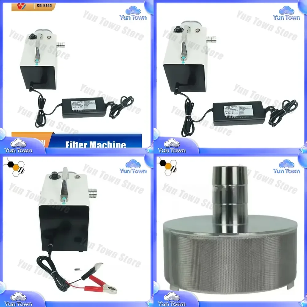 Honey Filter Transfer Pump for Bucket Impurity Removal Large Flow Low Energy Consumption Fine Filtration Bee Farm Portable