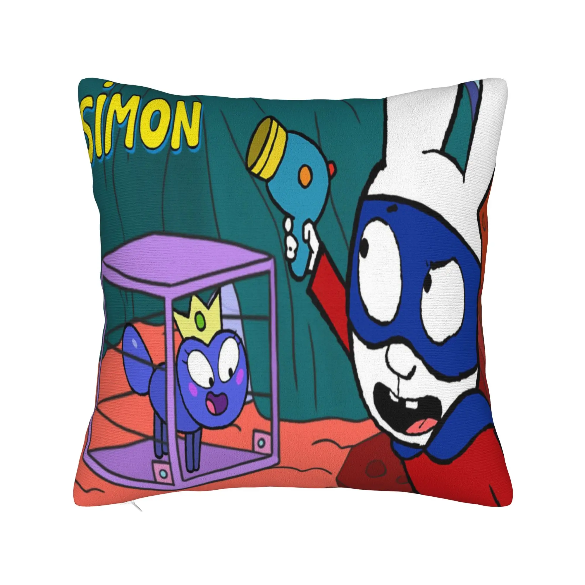 Home Decor Simon Super Rabbit Pillowcase Accessories  Pillow Cover Zipper Multi Size