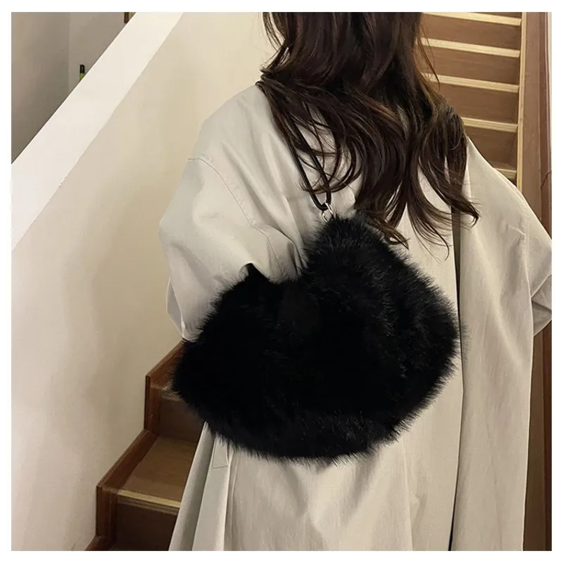 حقيبة كروس بودي متعددة الاستخدامات للنساء حقيبة منفوشة تحت الإبط حقيبة كتف عصرية خفيفة الوزن للنزهات اليومية والتسوق والاستخدام اليومي #4