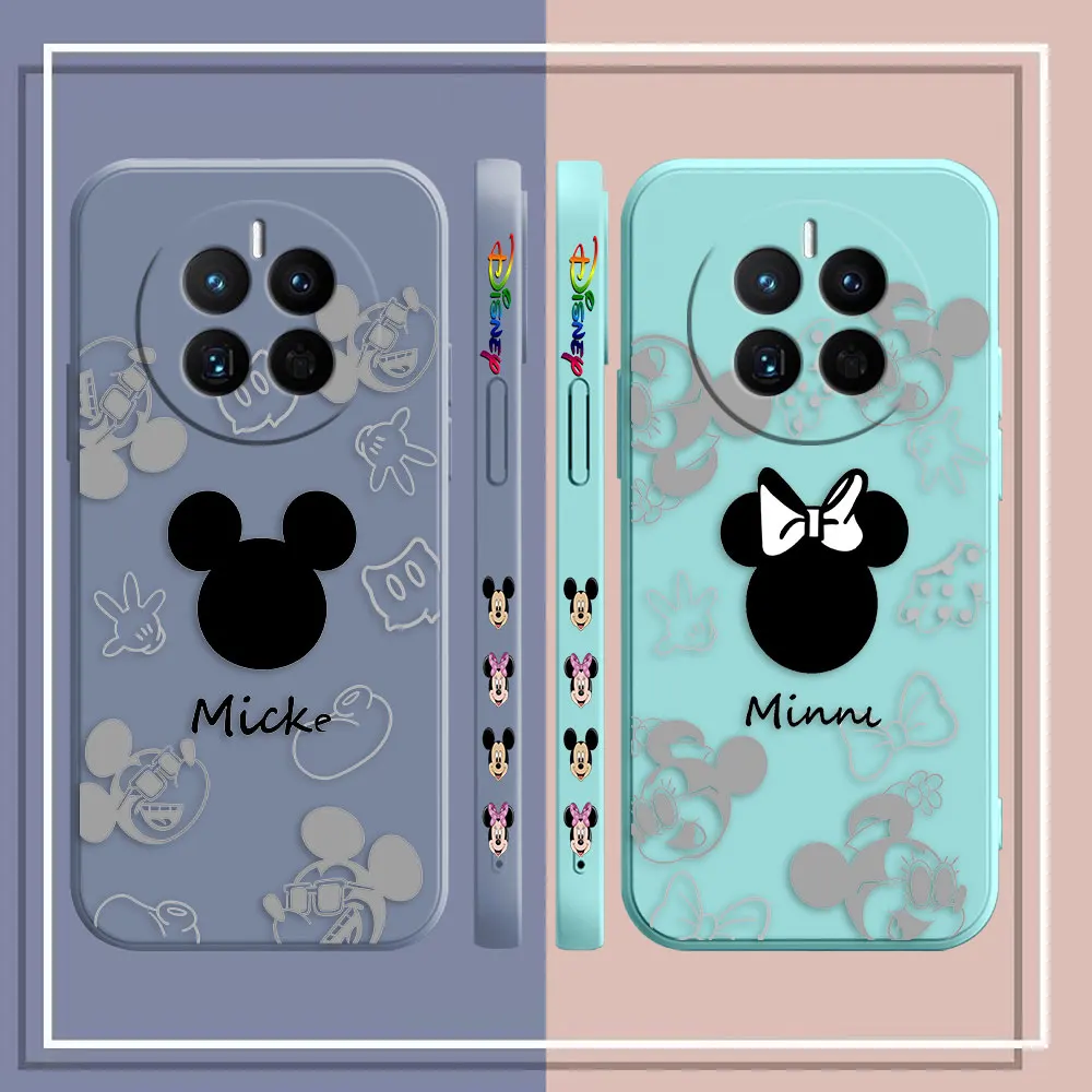 Phone Case For Huawei MATE 10 20 20X 30 40 P30 P40 P50 NOVA Y70 9SE 8 8I 7 6 4 3 3I PRO Case Capa Anime Cute Mickey Minnie Mouse