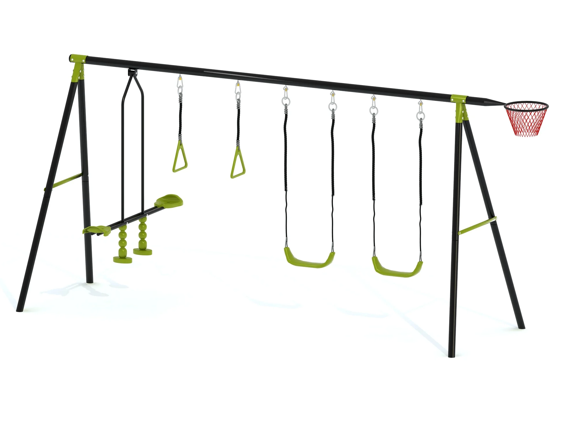 Factory Wholesale High Quality Durable Outdoor Waterproof Lawn Swing with Basketball Hoop