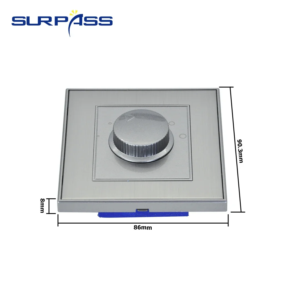 Regulator głośności Panel ścienny pięciopoziomowy segmentowy jednokierunkowy przełącznik sterowania kanałem głośnikowym 100V/70V dla hotelu