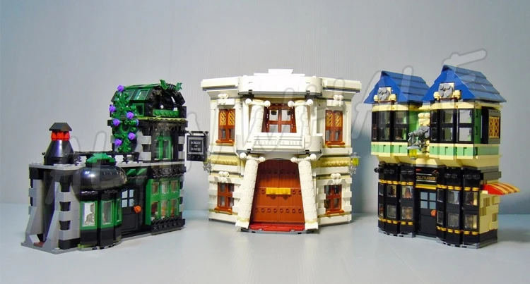 2025pcs Magical World of Wizards Alley Wand Shop Trading Street Vanishing Cabinet 16012 Building Kits Toy Compatible With Bricks