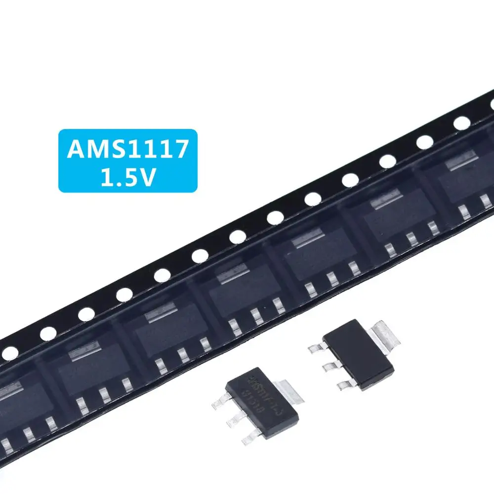 XCW 50PCS AMS1117 series AMS1117-3.3V AMS1117-ADJ AMS1117-1.8V AMS1117-1.2V AMS1117-5.0V AMS1117-2.5V AMS1117-3.3 AMS1117-5.0