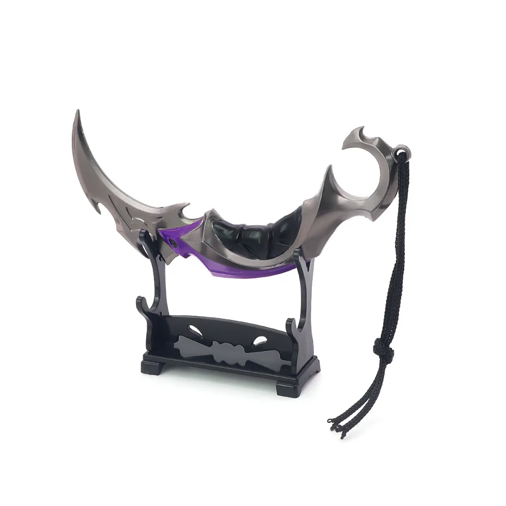 15 centimetri Valorant Reaver Karambit Coltello Melee Arma Materiale Metallico Gioco Periferico Samurai Spada Modello Portachiavi Regali Giocattoli per I Ragazzi