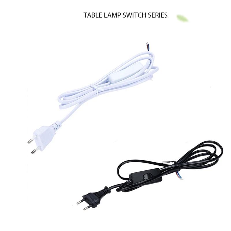 LED Tube Light Power Extension Cord with On/Off Replacement EU Plug Dropship