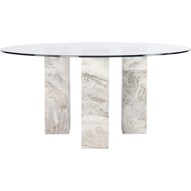 With Tempered Glass for Home Furniture Dining/Living Rooms Light Luxury Nordic Minimalist Stone Marble Top Modern Coffee Table