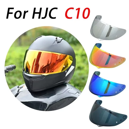 Lente de visera para casco de motocicleta C10, reemplazo Anti-UV, antiarañazos, a prueba de polvo, accesorios de motocicleta para HJC C10