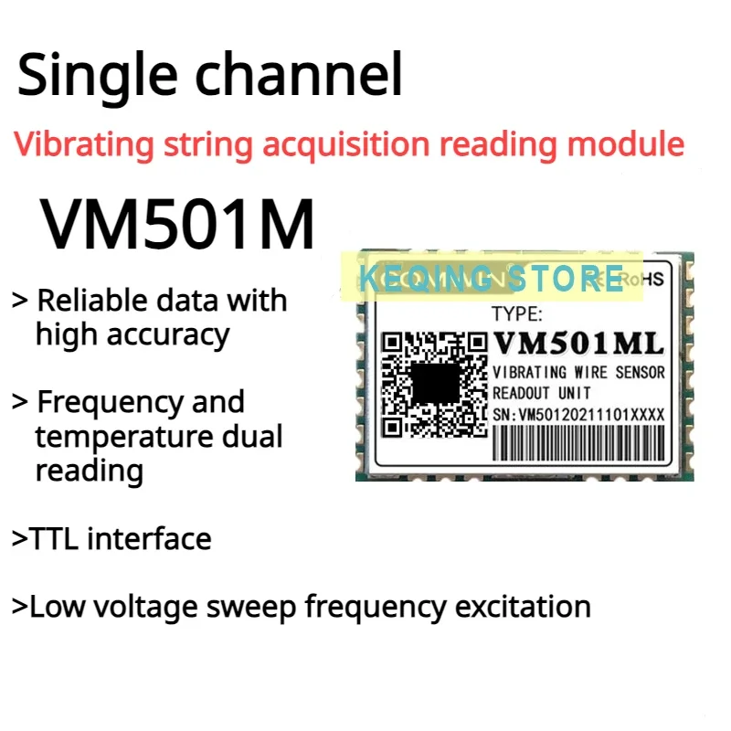 Vibrating Wire Module VM501ML Frequency Temperature Low Voltage Sweep Reading Small Volume Sensor Hardware Equipment Development