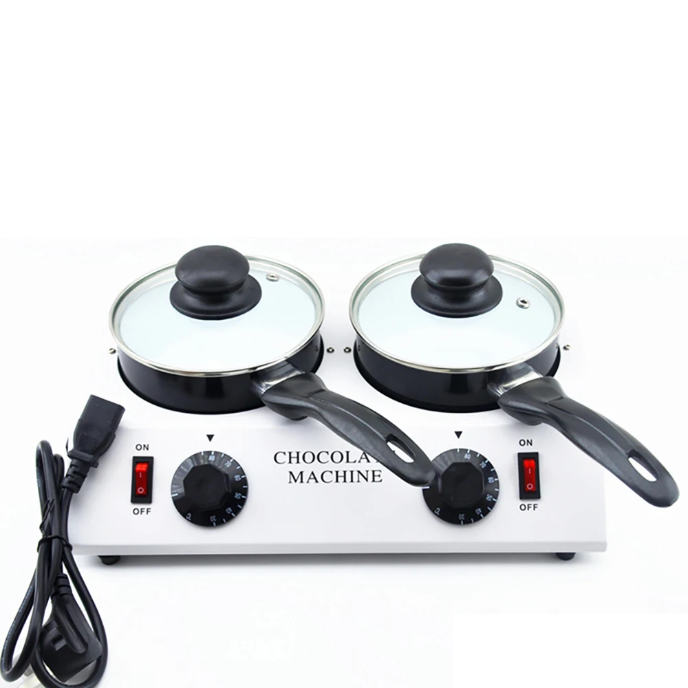 

Electric Double Chocolate Melting Dipping Pot Chocolate Machine Warmer Melter Pan 220v/ 110v