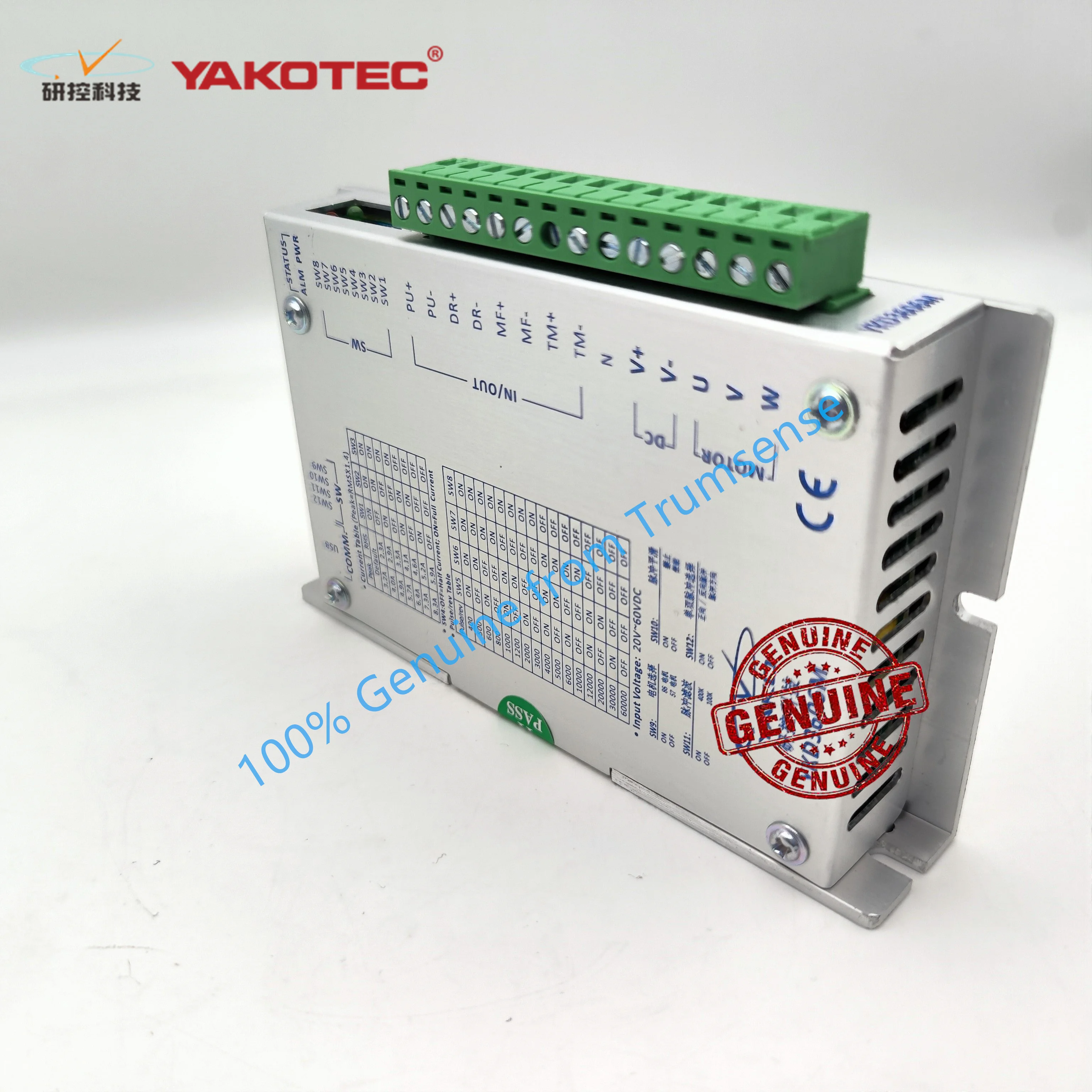 Genuine YAKO YKD3606MA YKD3606M Stepper Motor Drive for NEMA 17 NEMA23 NEMA24 NEMA34 Stepper Motor with DC 24 to 80V Voltage