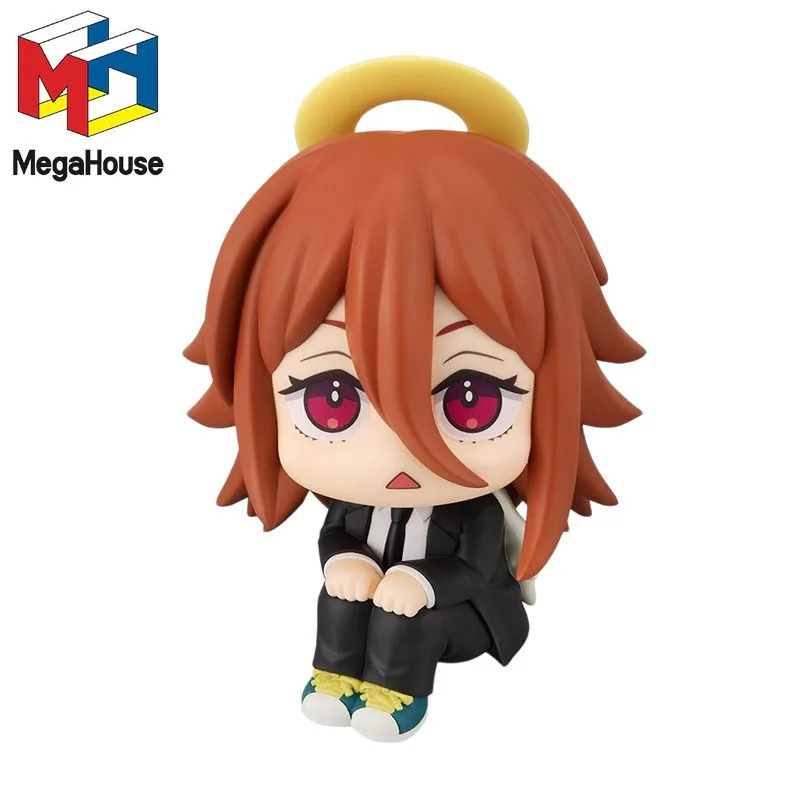 MEGAHOUSE In Stock Original Look Up Chainsaw Man Reze Arc Angel Devil Collectible Q Version Anime Figure 11cm Movable Neck Base