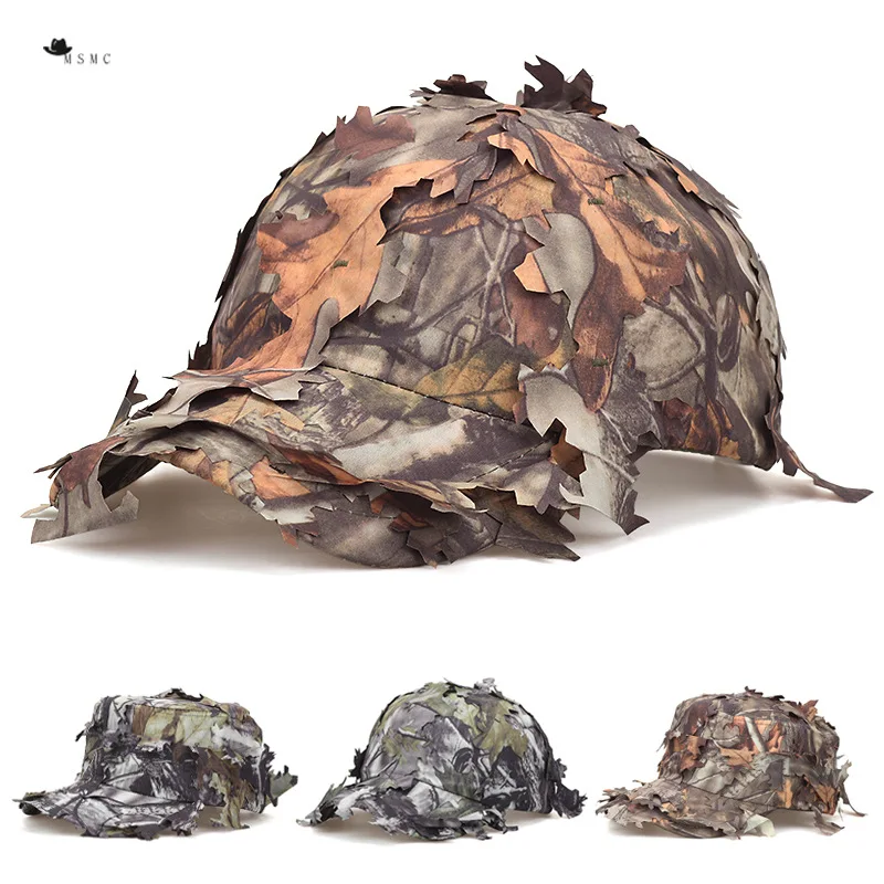 Baseball Cap, Field Training, Biomimetic Camouflage, Duckbill Cap, Jungle Camouflage, Curved Eave, Soft Top, Sunshade Hat