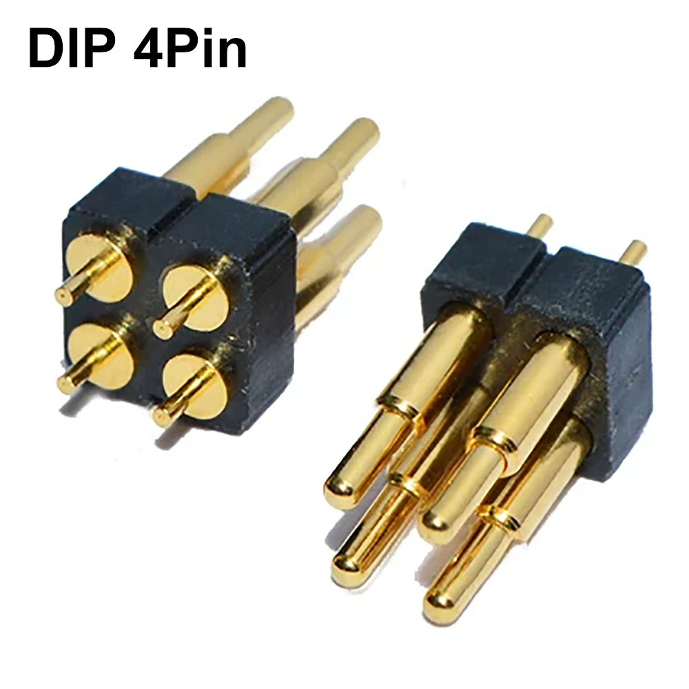 JCD 1pc Male Spring Loaded Pogo Pin Connector 4 6 8 10 12 14 16 20 Pin Dual Row Surface Mount SMT DIP Height 7.0mm Pitch 2.54 mm