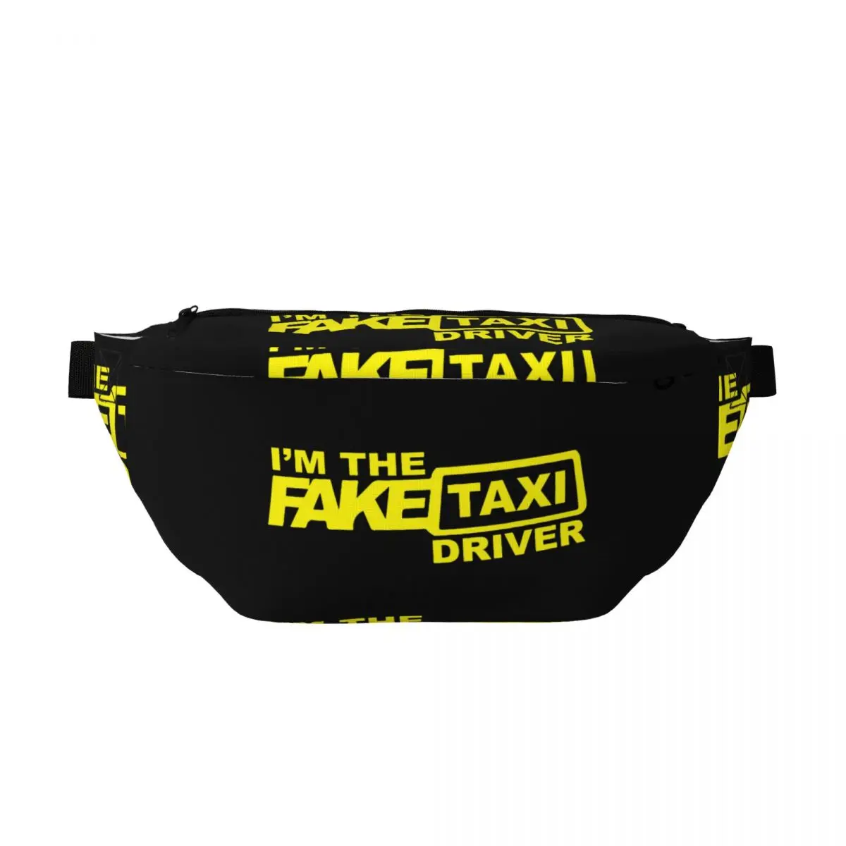 

Сумка-бананка через плечо унисекс с принтом «Фейк-такси», регулируемая поясная сумка для путешествий, бега, хранения денег и телефона, нагрудная сумка