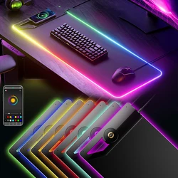 RGB Gaming Mouse Pad 15W Wireless Charging Mouse Pad Large luminous mouse pad DIY Gamer Custom Made Mousepad home keyboard pad