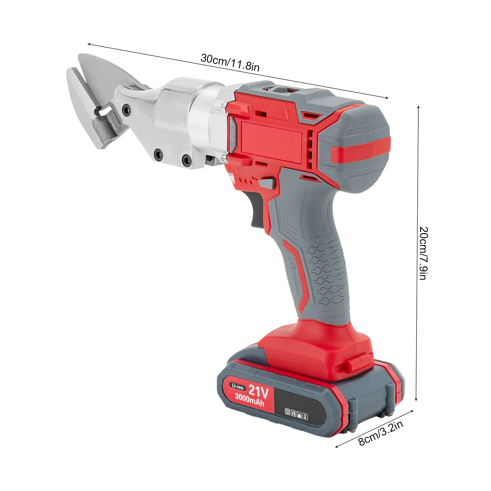 21V Industrial Electric Scissors Two-speed Adjustment 1500mAh Lithium Batteries 600W Brushless Motor Electric Metal Shear