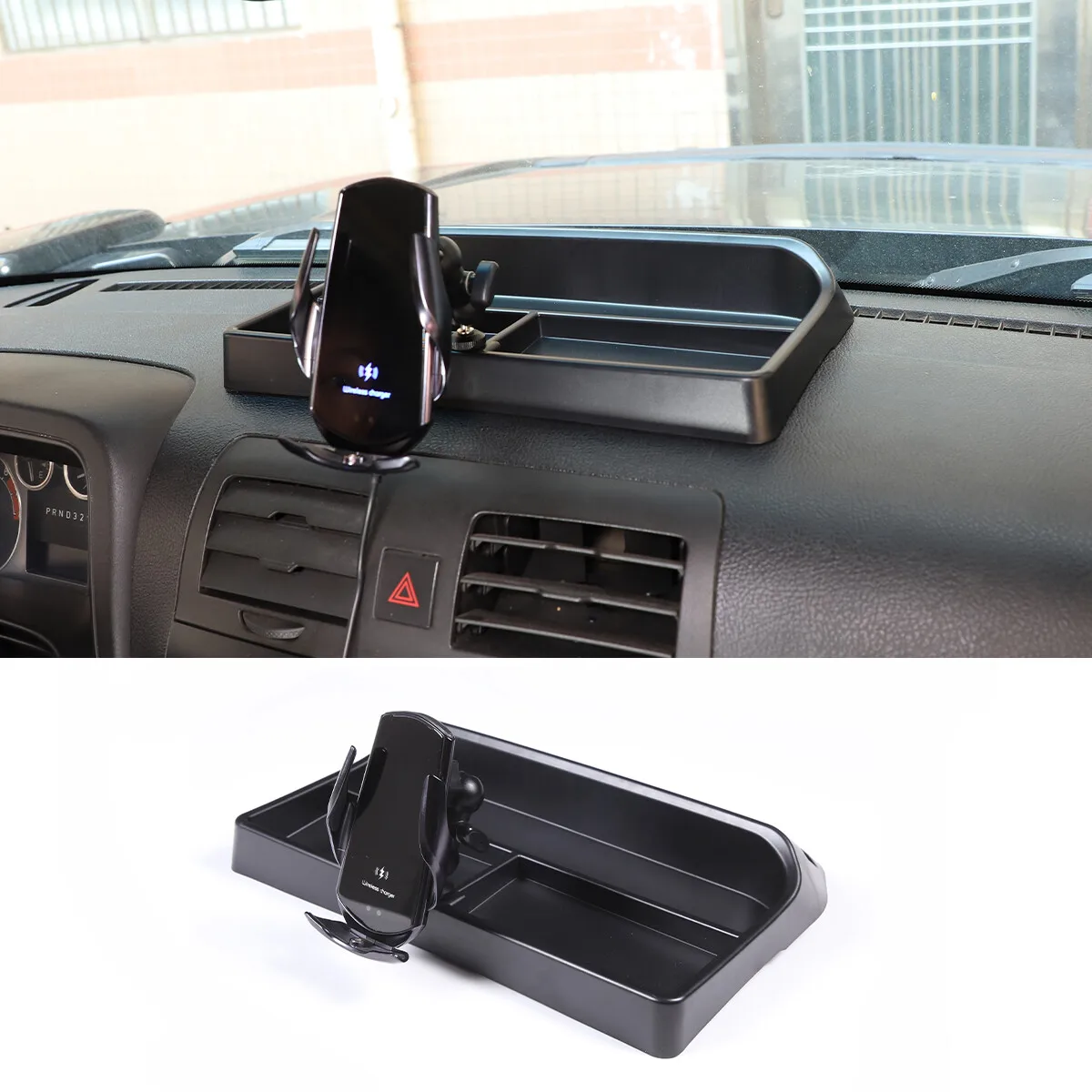 

Car Center Dashboard Storage Tray W Phone Holder Mount For Hummer H3 2005-2009 Tidy Container W Cell Mobile Bracket Accessories