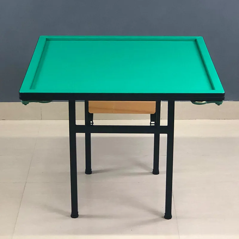 Simple chess table Solid wood poker table Multifunctional adjustable horizontal folding hand rub mahjong chess and card table