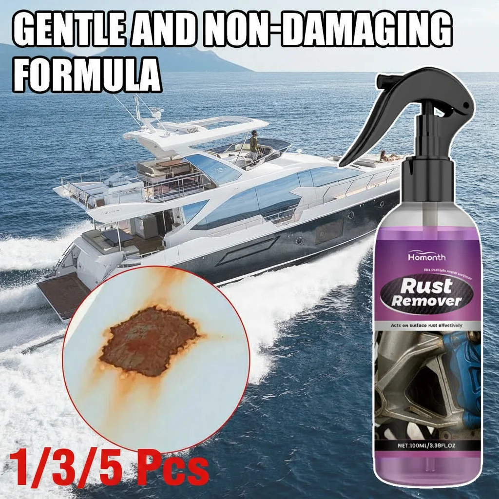 Car Rust Remover Auto Exhaust Pipe Rust Derusting Spray Quickly Car Wheel Hub Care Clean Metal Iron Prowder Stain Removal Agent