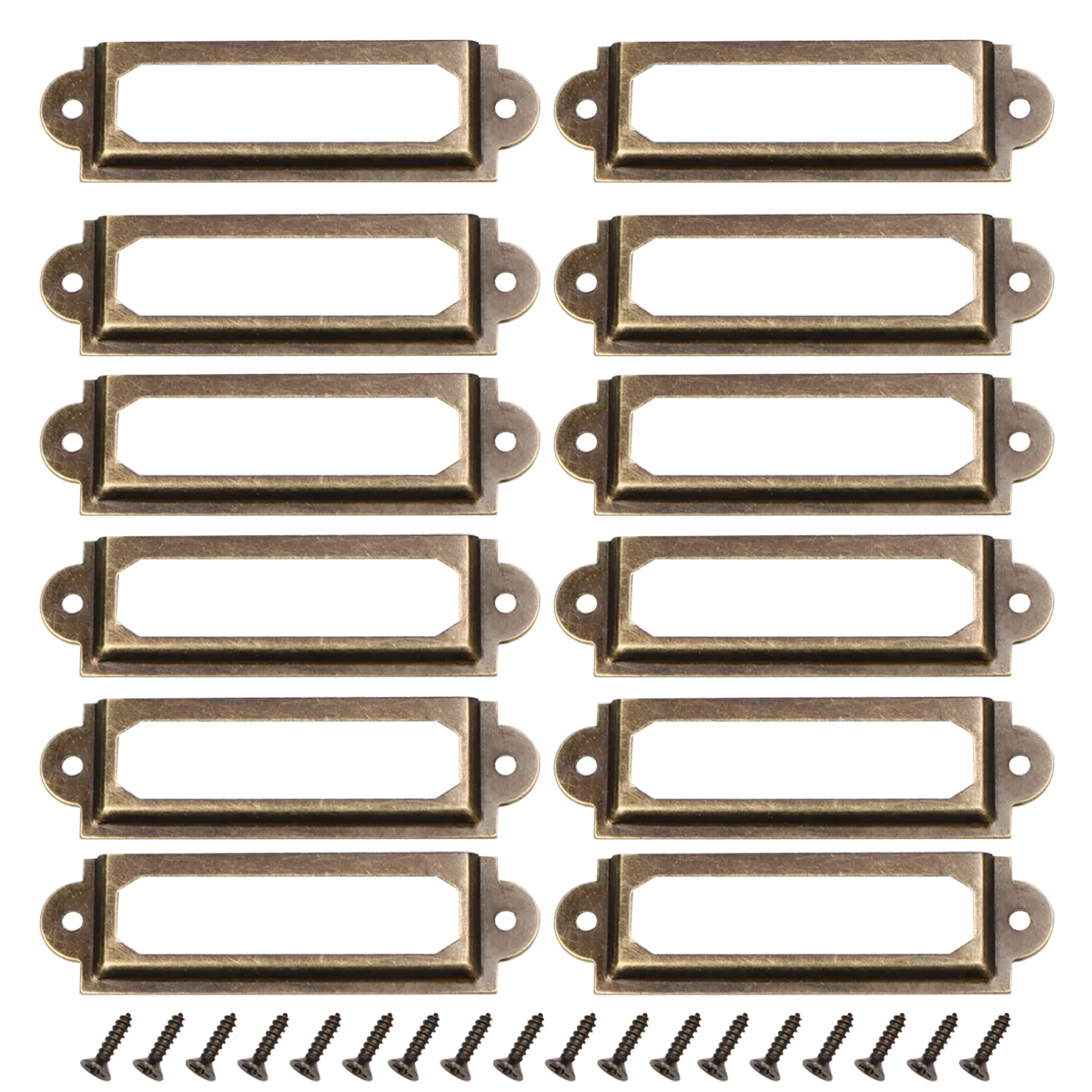 

25 Pcs Iron Frame Holder Labels Vintage Tag Drawer Accessories for Dresser Pull Small Retro Style