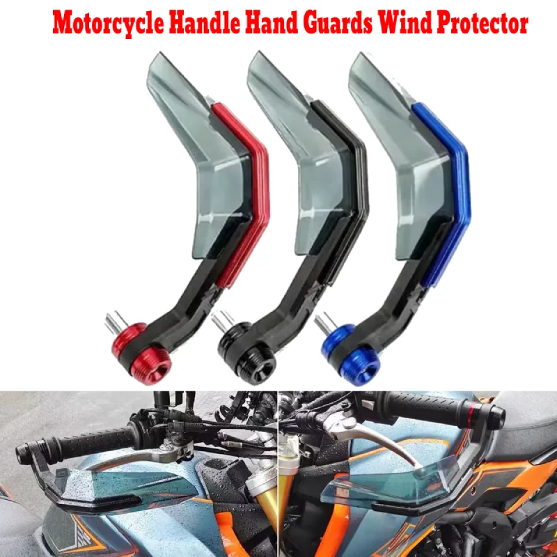 

CNC Aluminum Motorcycle Handguards 22mm 7/8" Handlebar Brake Clutch Lever Protector Wind Shield Hand Guard