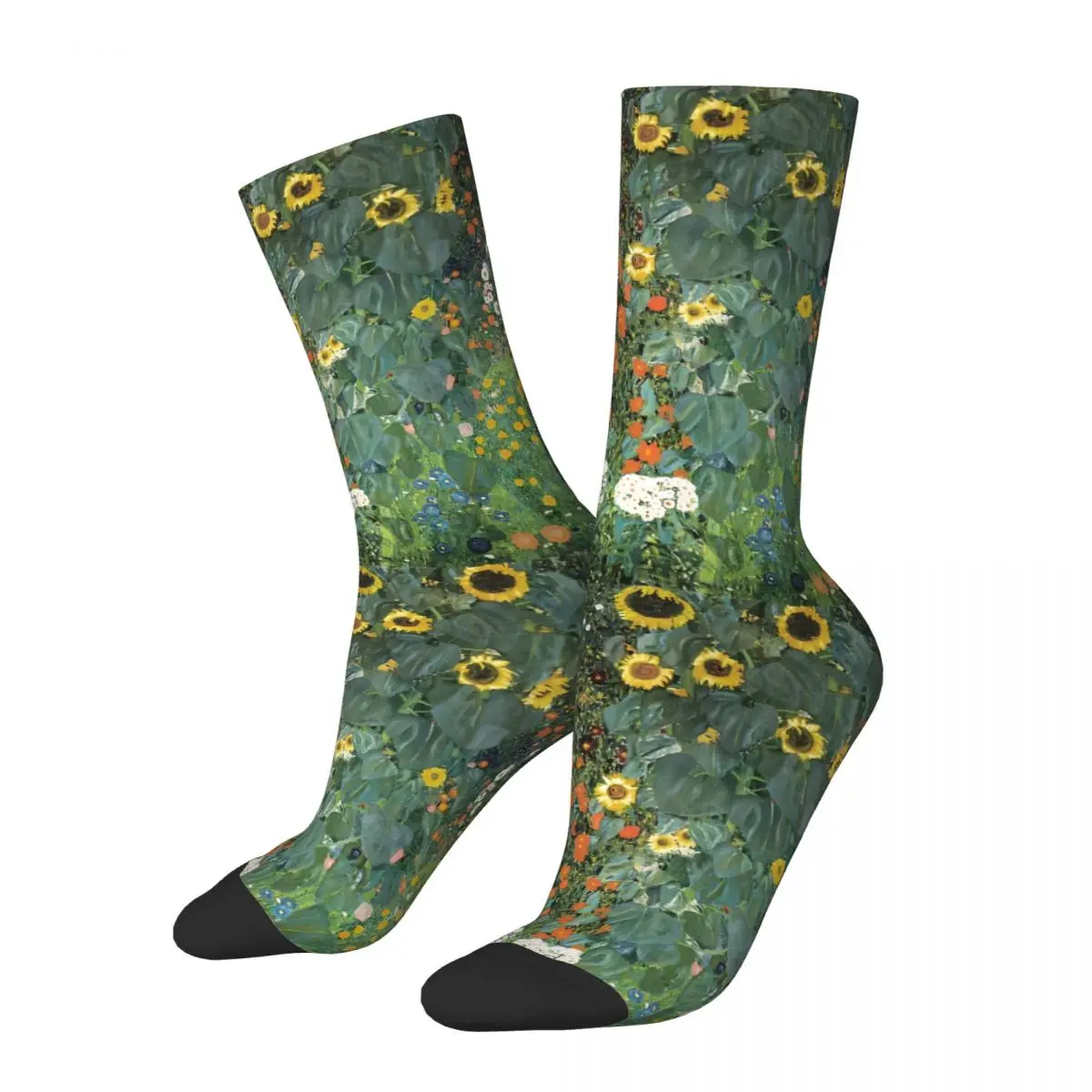 The Sunflower Gustav Klimt Patting Art Socks Shopping 3D Print Boy Girls Mid-calf Sock