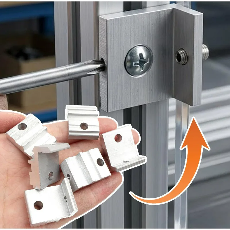 Side Panel Fixing Bracket Accessories 2020-3030-4040 Layer Board Connection Auxiliary Installation Aluminum Sinking Plate Fixing