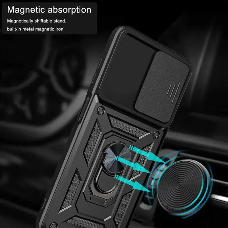 ل Moto G86 Power G56 كاميرا للصدمات درع الحال بالنسبة ل Moto G86 Power G56 سيارة حامل مغناطيسي غطاء حلقة #4