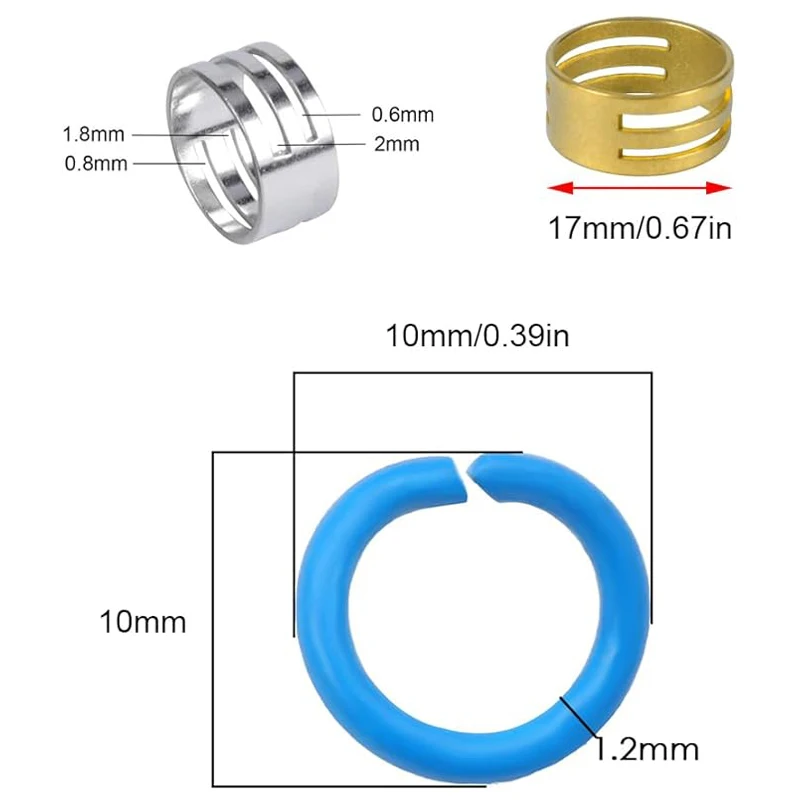 8mm 10mm Open Jump Rings Split Rings Connectors For DIY Artificial Jewelry Findings Making Bracelet Necklace Earring Supplies