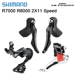 Shimano ULTEGRA R7000 R8000 GS 2X11V ST+FD+RD Road Bike Kit Part 11s Groupset Bicycle 22v Front Rear Derailleur Shifter Lever