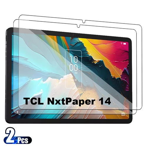 2 uds para TCL Tab NxtPaper 14 Protector de pantalla de vidrio templado tableta de 14,3 pulgadas película protectora transparente HD antiarañazos