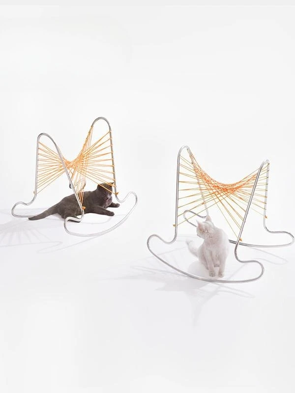 كرسي هزاز للأطفال من الفولاذ المقاوم للصدأ على شكل حصان للكبار بطبقة مزدوجة تحمل تخفيف الضغط حصان طروادة صغير وفتاة