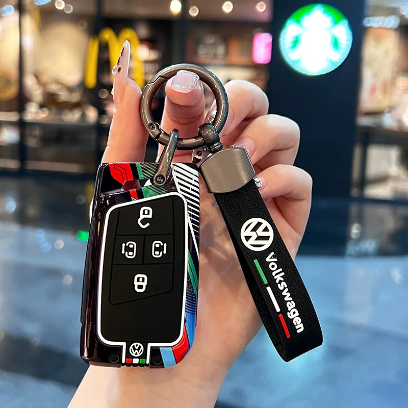 Zinc Alloy Car Remote Key Case Cover Protector Shell For VW Volkswagen Passat B8 CC Arteon Magotan GTEVW Keychain Accessories - Image 6