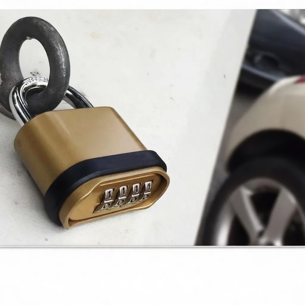 Mechanical Keyless Padlock Zinc Alloy Large Heavy Duty Password Lock For Outdoor Yard Gate Warehouse Fence Logistics Vehicle