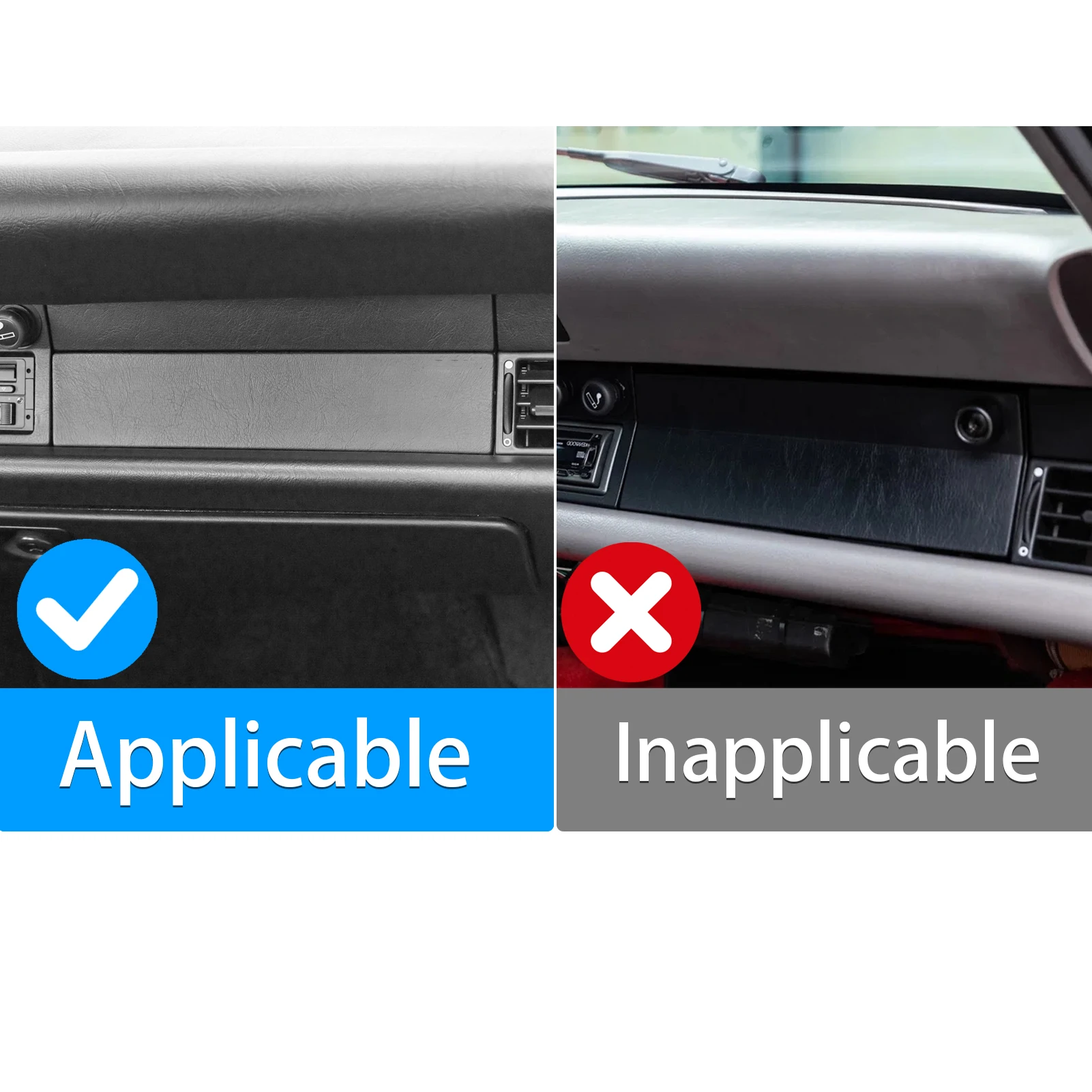 Real Soft Carbon Fiber Car Front Passenger Dashboard Trim Panel Interior Accessories Sticker FOR Porsche 911 964 993 1989-1998 view 2