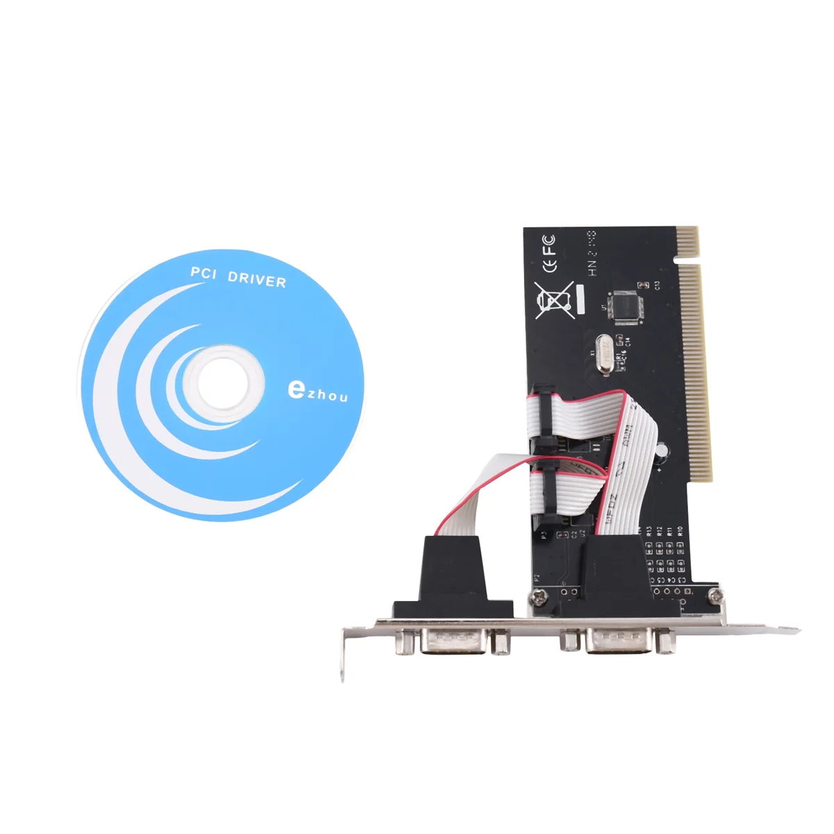 

PCI TO R232 Adapter PCIE to 2 Port Serial Expansion Card PCI-E to Industrial RS232 Serial Port Adapter for Desktop