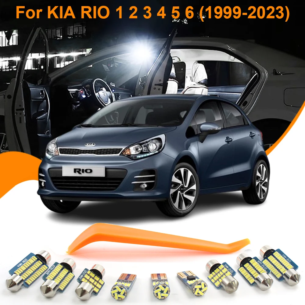 

Car LED Interior Lights Canbus For KIA RIO 1 2 3 4 5 6 1999-2011 2012 2013 2014 2015 2016 2017 2018-2023 Accessories LED Lamps